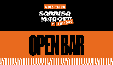 Par de Convites OPEN BAR - Sorriso As Antigas