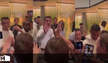 Em Hong Kong, Cristiano Ronaldo reconheceu rosto familiar no meio da multidão: João Baião