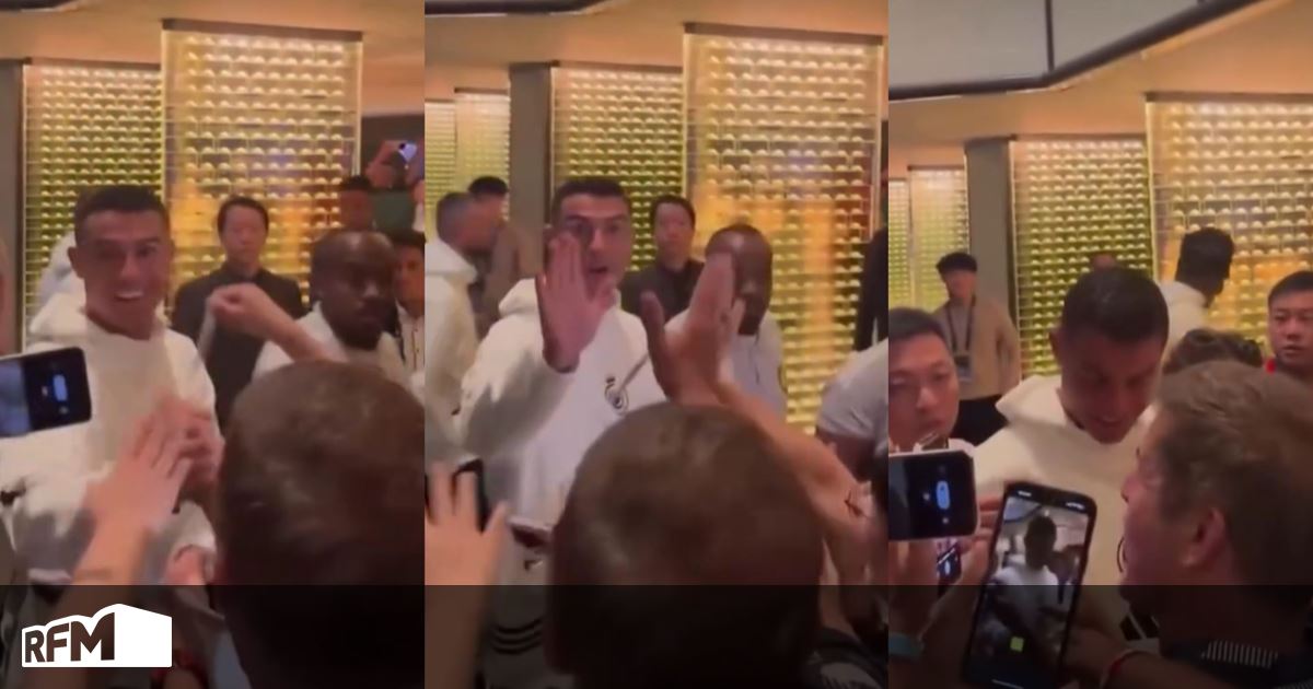 Em Hong Kong, Cristiano Ronaldo reconheceu rosto familiar no meio da multidão: João Baião
