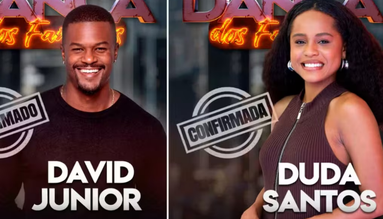 David Junior e Duda Santos foram confirmados no 'Dança dos Famosos'