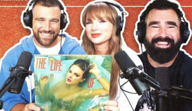 Taylor Swift quebra recorde de espectadores no podcast dos irmãos Kelce - Globo