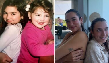 Dua Lipa recria clique de infância com a irmã modelo para comemorar aniversário de 30 anos