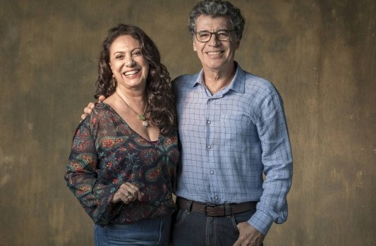 Eliane Giardini e Paulo Betti foram casados e continuam grandes amigos até hoje. Em entrevista recente à coluna, a atriz disse que eles se tornaram verdadeiros irmãos— Foto: TV Globo