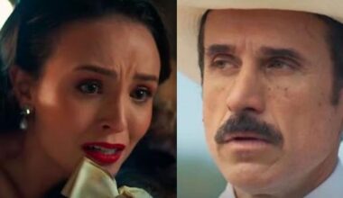 Estela (Larissa Manoela) e Ernesto (Eriberto Leão) em Êta Mundo Melhor