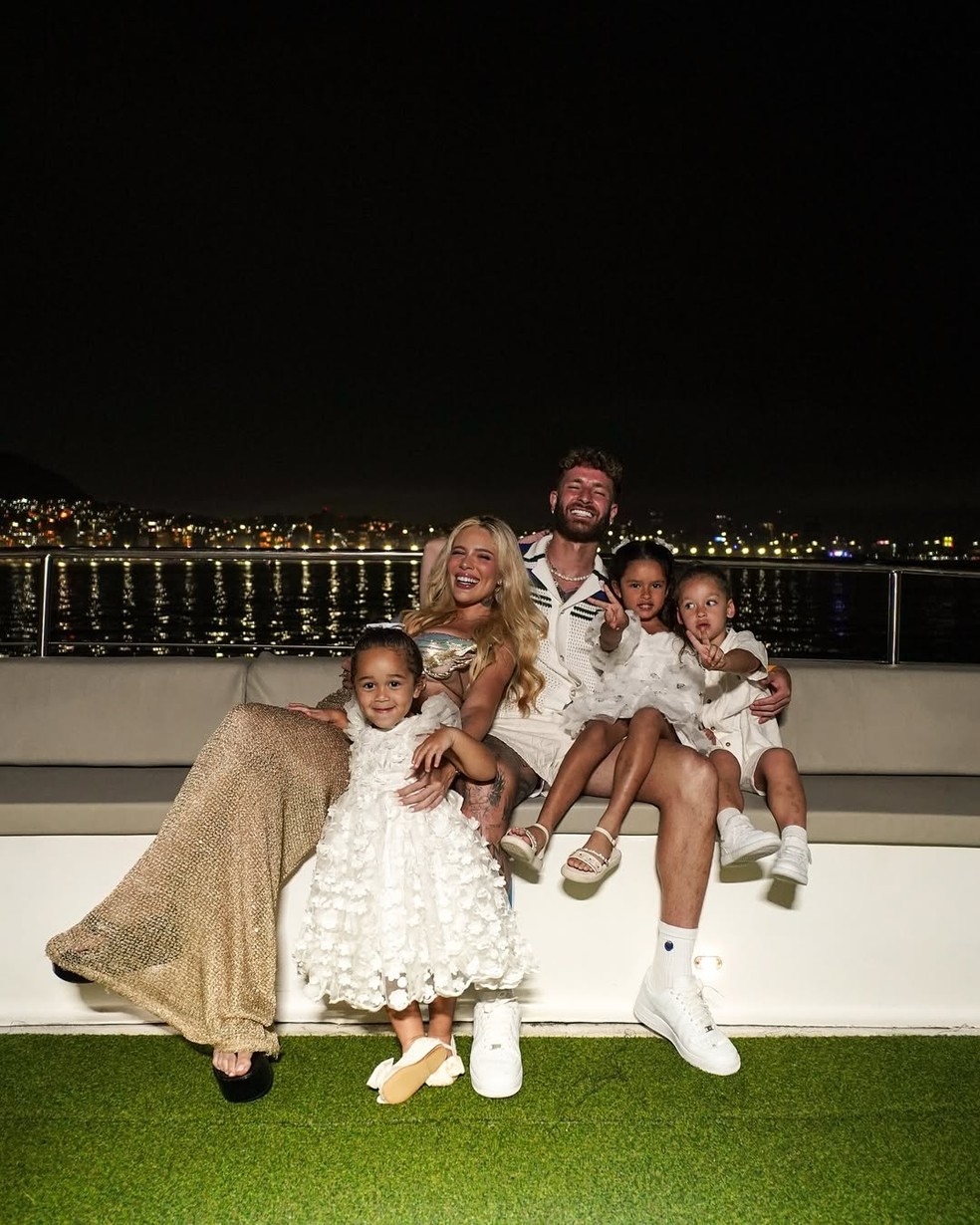 Karoline Lima revela detalhes da relação entre Cecília e os filhos de Léo Pereira — Foto: Reprodução Instagram