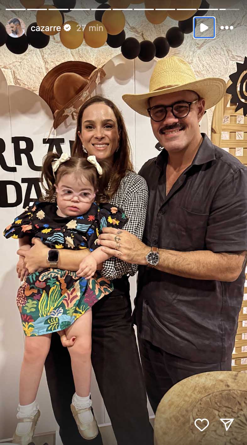 Maria Guilhermina, Leticia Cazarré e Juliano Cazarré