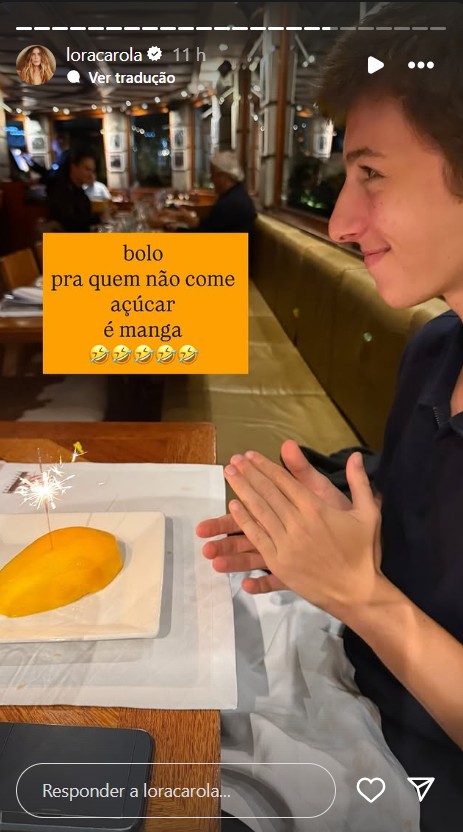 Filho de Carolina Dieckmmann completou 18 anos - Reprodução/Instagram