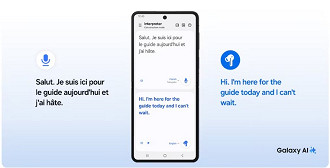 Buds3 FE também tem Galaxy AI. Imagem: Samsung/Reprodução