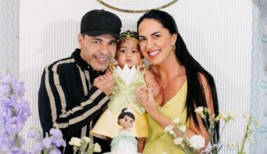 Graciele Lacerda reúne a família na festa de mesversário da filha