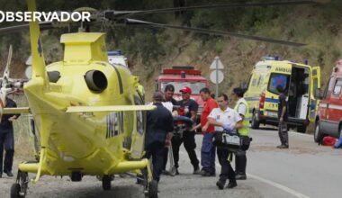 Três feridos graves em colisão em Almeirim – Observador