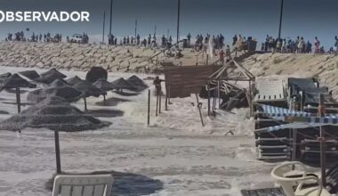 Forte ondulação causa estragos de norte a sul de Portugal – Observador
