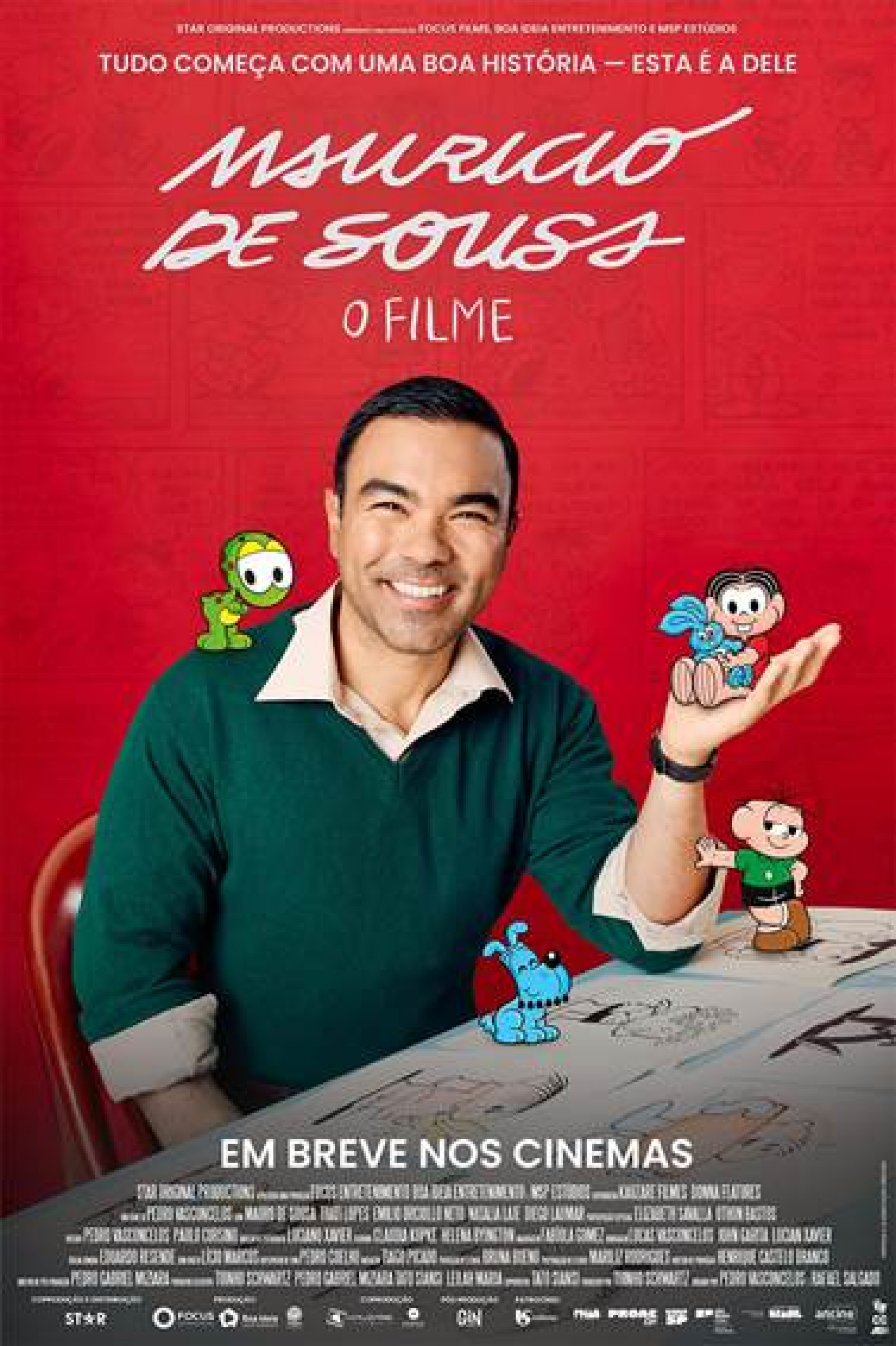  Pôster oficial de Mauricio de Sousa - O Filme é divulgado - Divulgação