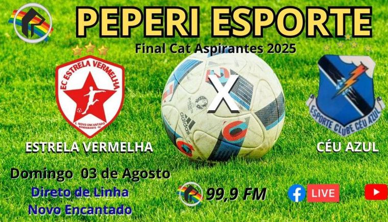 Rádio Peperi transmite final da Categoria Aspirante neste domingo