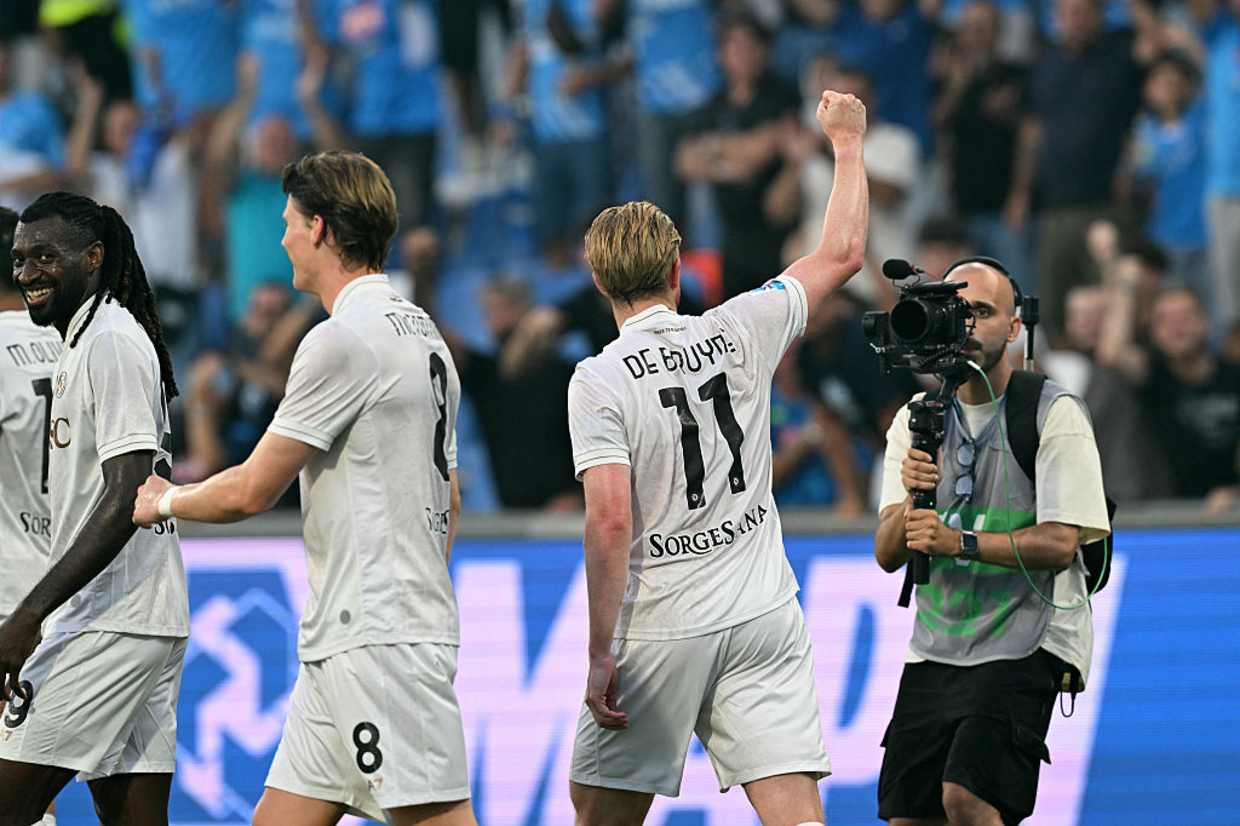 De Bruyne estreia-se a marcar na vitória convincente do Napoli - zerozero.pt