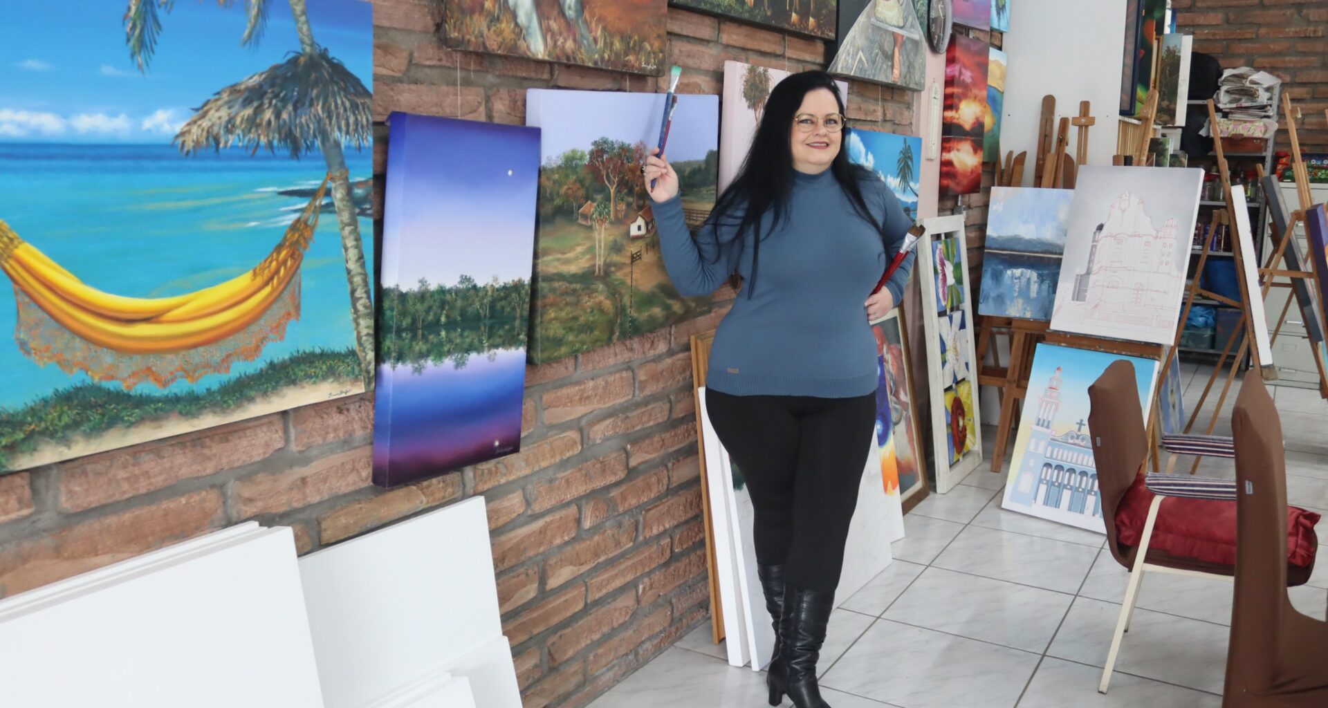 VÍDEO: Artista de Novo Hamburgo terá quadro exposto na Bélgica