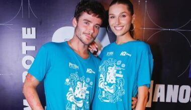 João Lucas e Sasha durante o Carnaval em Salvador