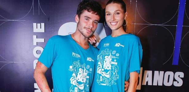 João Lucas e Sasha durante o Carnaval em Salvador