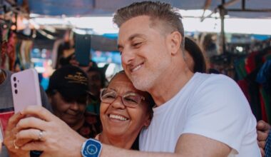 Luciano Huck é filmado durante gravações em Goiânia; vídeo