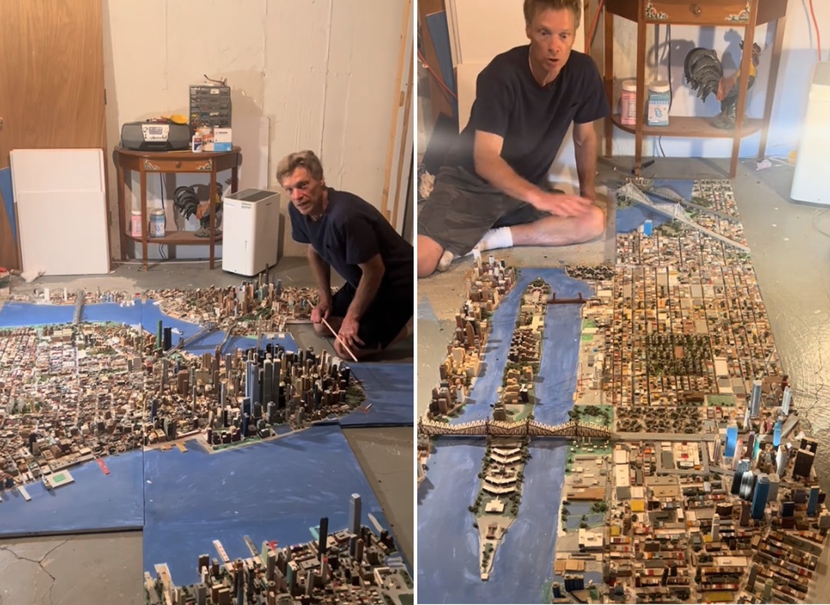 Caminhoneiro dedica 21 anos à construção de maquete gigante de Nova York