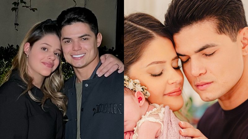 Maria Cavalcante se derrete ao postar foto inédita com o marido e a filha