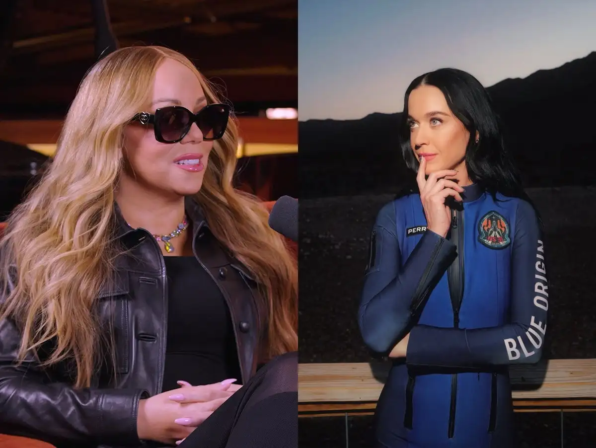 Mariah Carey descobre só agora que Katy Perry viajou para o espaço e tem reação hilária; veja!