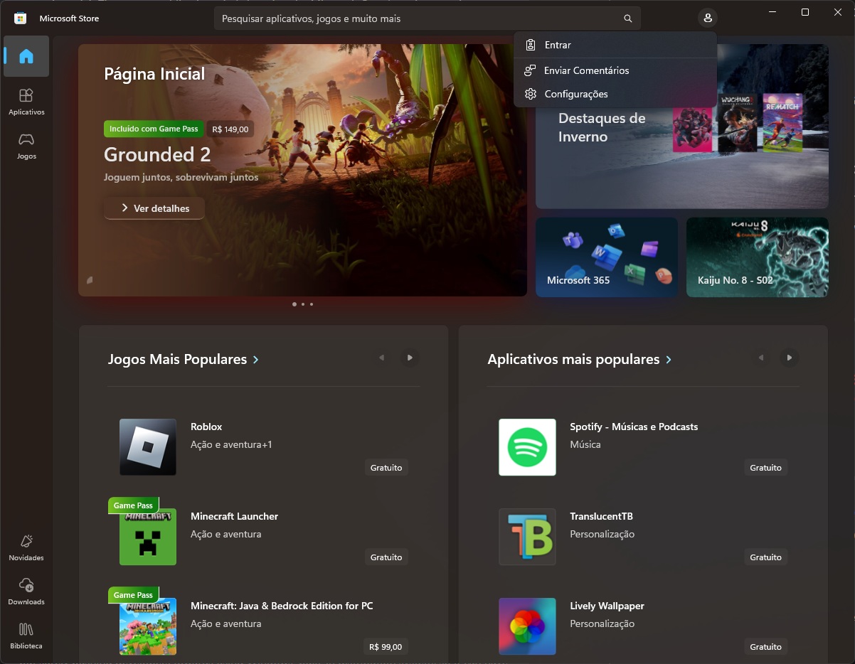 Mudança na Microsoft Store limita suspensão de atualizações automáticas de aplicativos