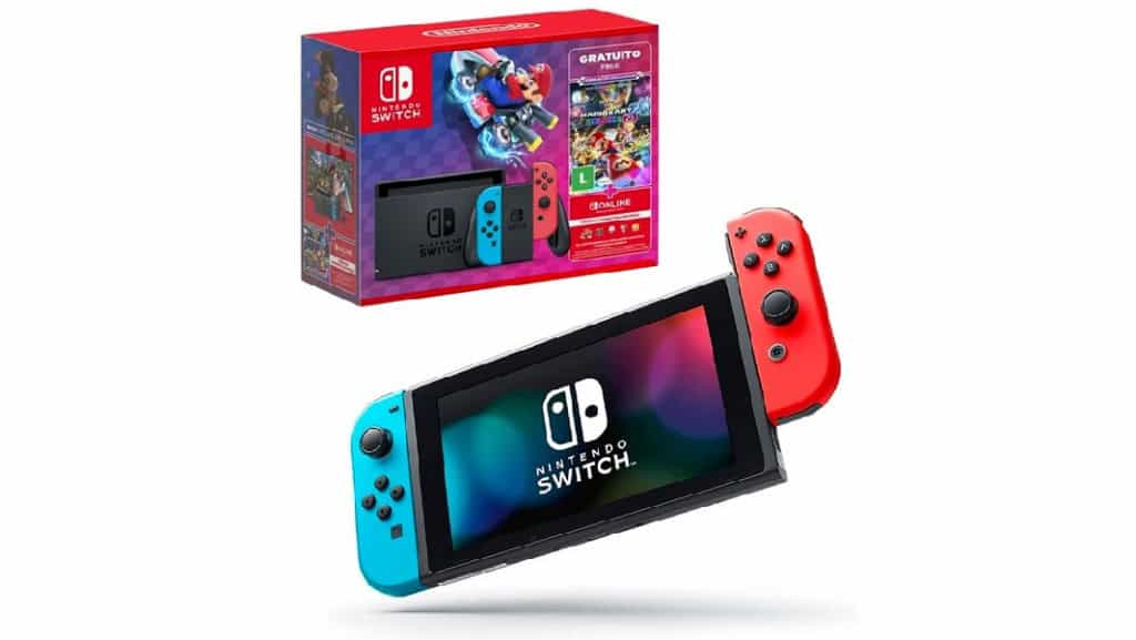 Nintendo, Videogame, Nintendo Switch Console Joy-Con, Mario Kart 8 Digital + 3 Meses Assinatura Nintendo Switch Online
