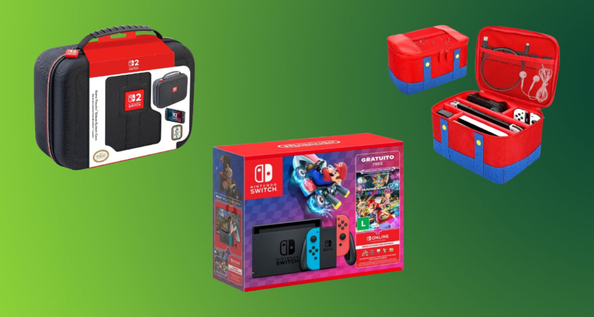 promoção de consoles, combos e case
