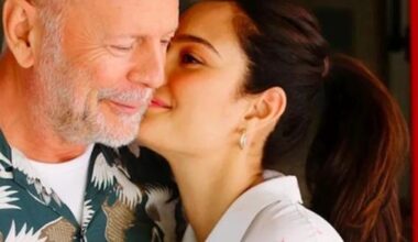 O ator Bruce Willis e a esposa, Emma Heming