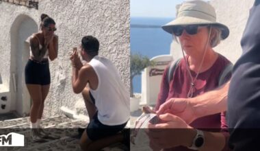 Pedido de casamento tinha tudo para correr bem, mas casal de turistas arruína-o