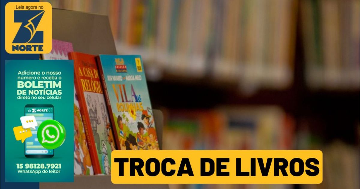 Prefeitura promove atividade de troca de livros na Biblioteca Municipal de Sorocaba nesta sexta-feira (29)
