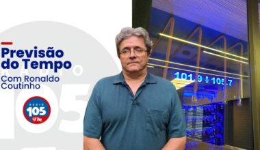 Chance de trovoada; Confira a previsão do tempo desta terça-feira (26) - Rádio 105 FM - Primeiro lugar em todo lugar!
