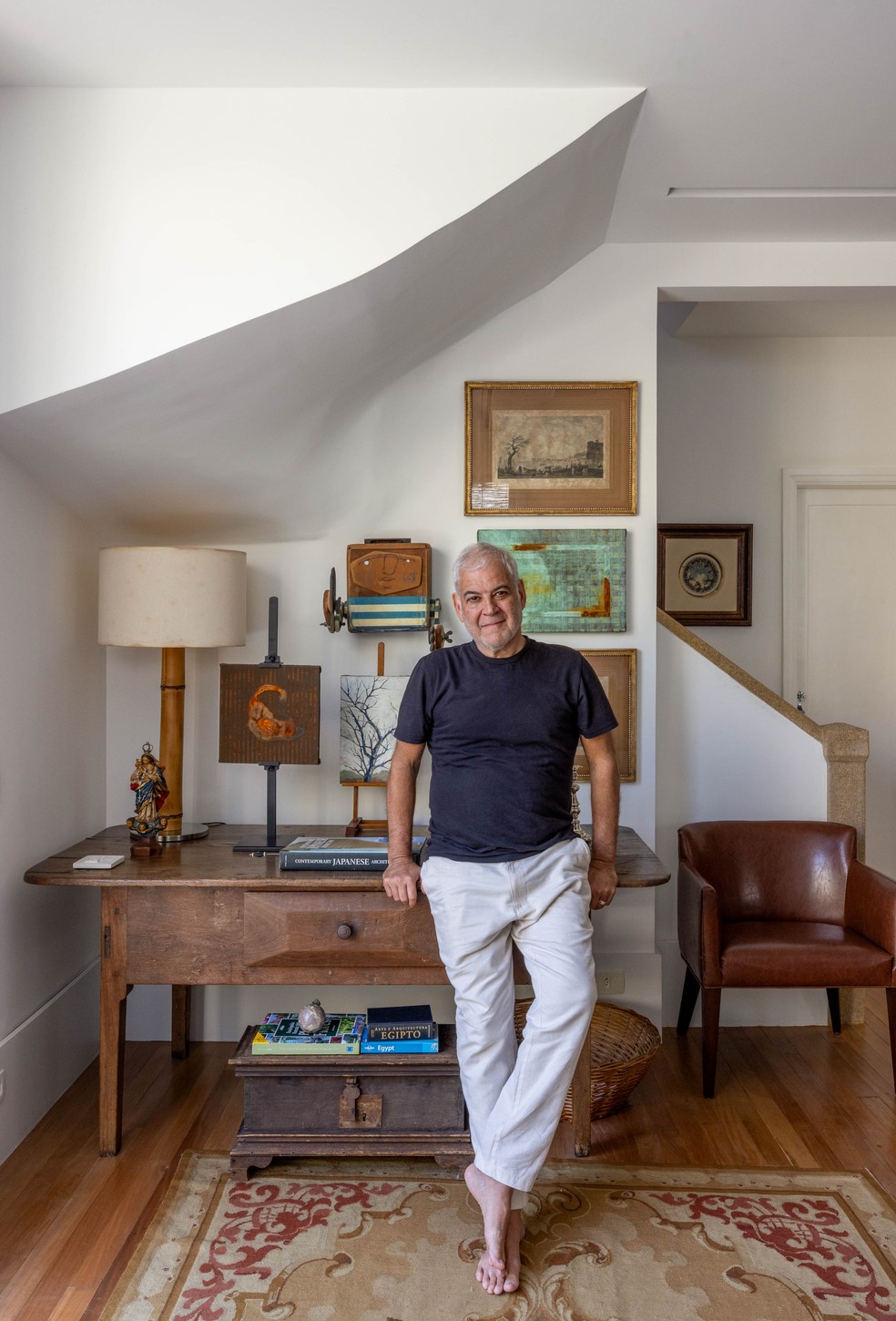 Maurício vive entre o Humaitá e o Azeitão, em Portugal — Foto: André Nazareth