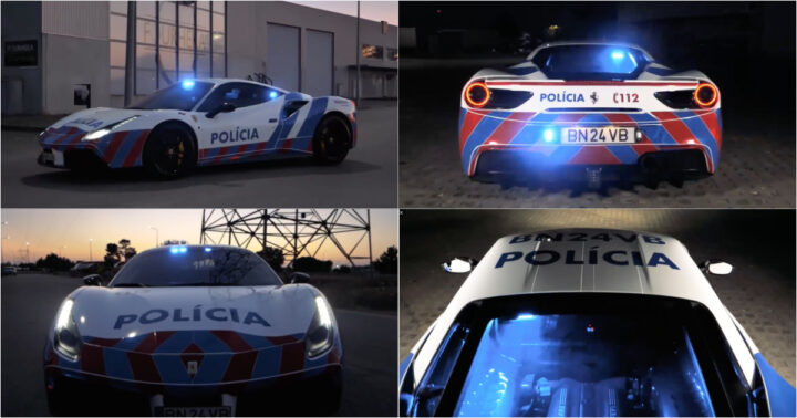 PSP recebe "bomba"! Um Ferrari 488 GTB de 240 mil euros