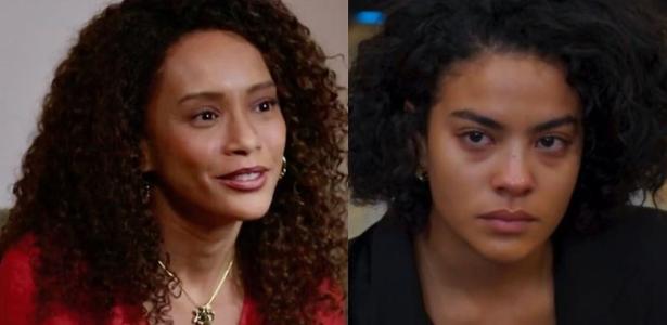 Raquel (Taís Araújo) e Maria de Fátima (Bella Campos) em