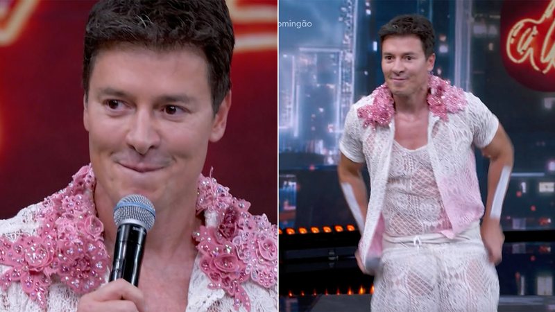 Rodrigo Faro tira a calça na Globo após 'fofoca' de Fernanda Paes Leme