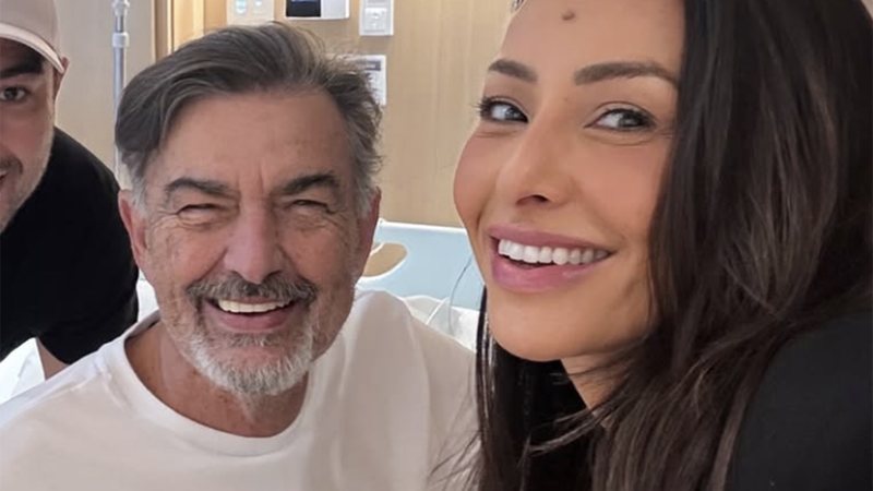 Pai de Sabrina Sato passa por nova cirurgia e reúne os filhos no hospital