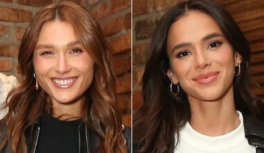 Sasha Meneghel e Bruna Marquezine marcam presença no show de João Lucas