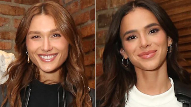 Sasha Meneghel e Bruna Marquezine marcam presença no show de João Lucas