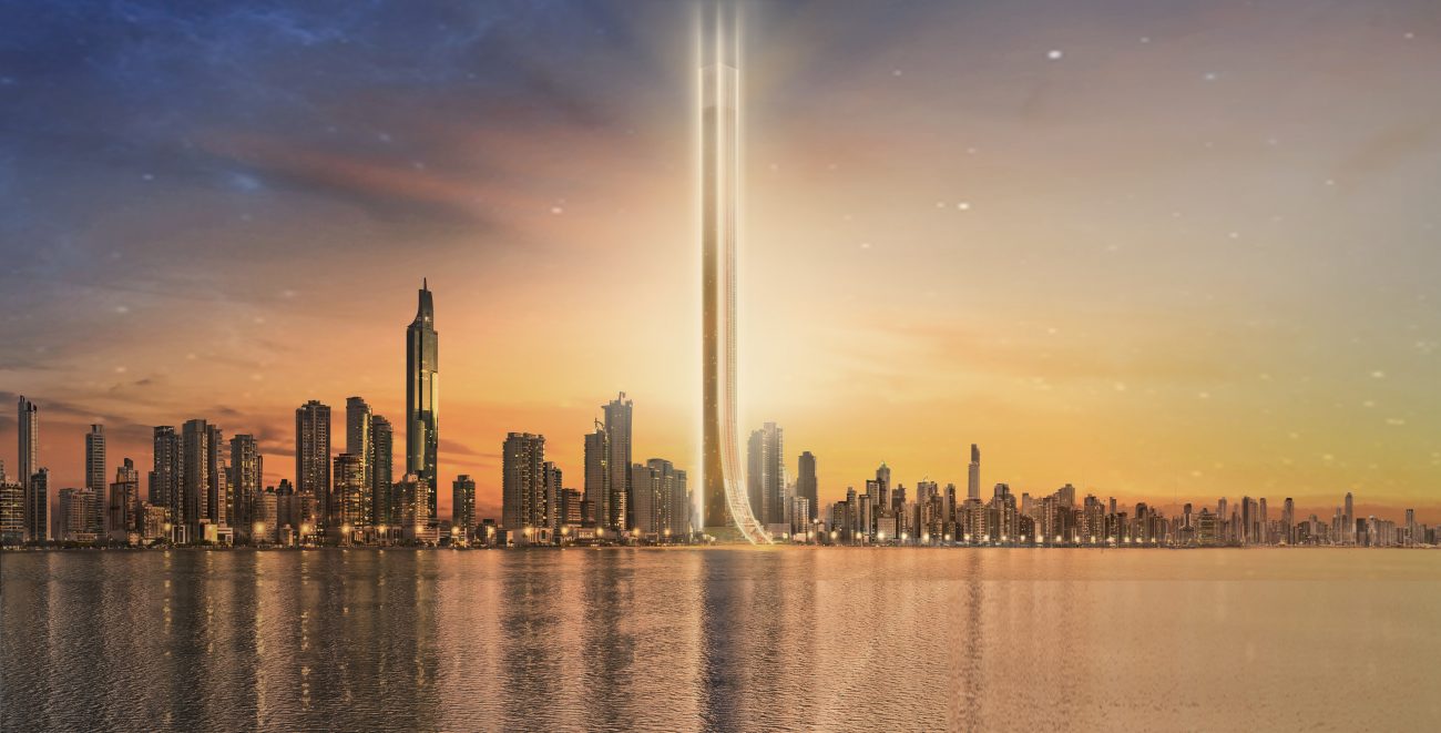 Imagem mostra projeto do Senna Tower, em Balneário Camboriú