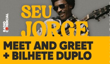 Quer ganhar um Meet and Greet e um bilhete duplo para o Seu Jorge?