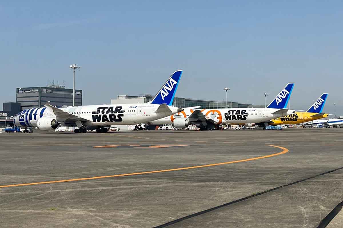 A "Força" deixa a japonesa ANA, que removerá as icônicas pinturas de Star Wars de suas aeronaves