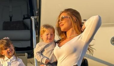 Virginia Fonseca posa com os filhos antes de viagem em jatinho: 'Leve e feliz!'