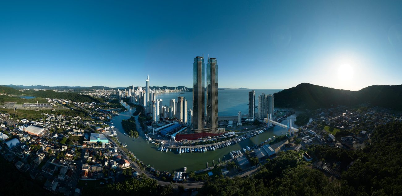 “Torres gêmeas” são as mais altas do Brasil. – Foto: Divulgação/Pasqualotto/ND