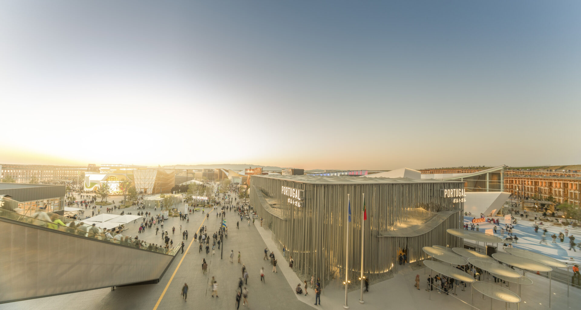 Melhor tema e no top 3 da Arquitetura e das Expolympics. Pavilhão de Portugal em Osaka já é campeão