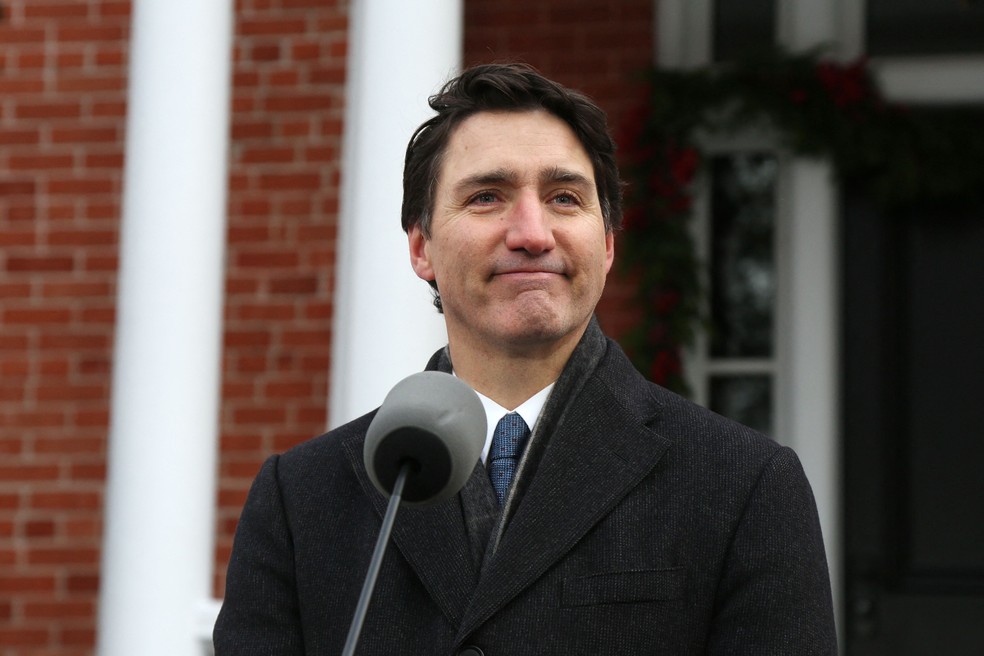 Justin Trudeau, ex-primeiro ministro do Canadá, — Foto: Dave Chan / AFP