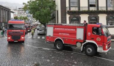 Incêndio urbano deflagrou em cabo de eletricidade no Funchal