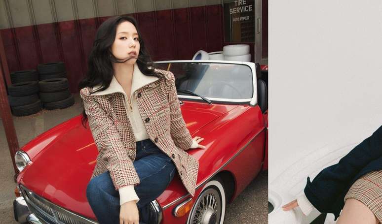 4 lições de estilo para copiar de Jisoo, do BLACKPINK, em campanha de moda que mistura luxo e nostalgia para Tommy Hilfiger.
