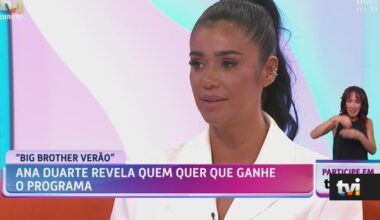 Ana Duarte revela quem quer que ganhe o «Big Brother Verão» - TVI