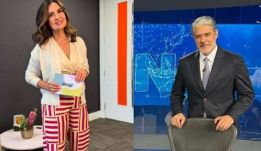 Fátima Bernardes manda recado para Bonner após anúncio de saída do JN
